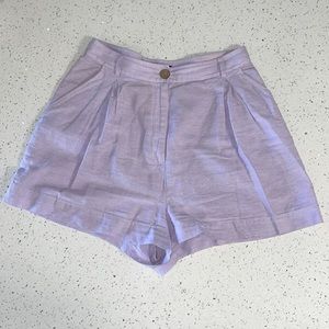 Zara High Waisted Linen Short Skirt
